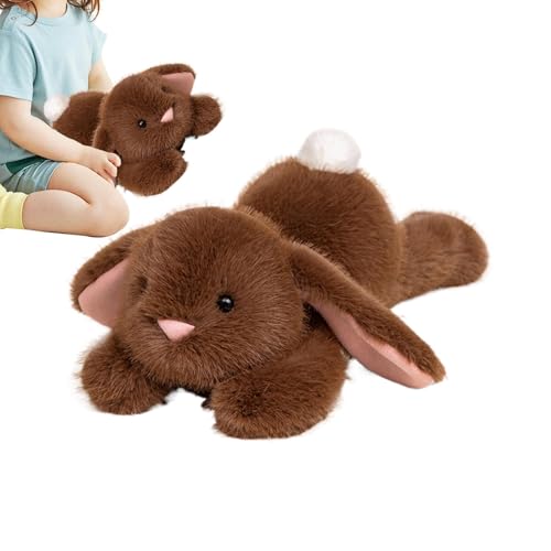 ZHUMCCY Lügen Kaninchen gefülltes Tier, Langohr Rabbit Plüsch | Gefüllter Hugble Bunny Rabbit Plüsch mit Floppy Ohren - Kuschelige Tiere, geschätzte Kameradschaft mit realistischem Look für von ZHUMCCY