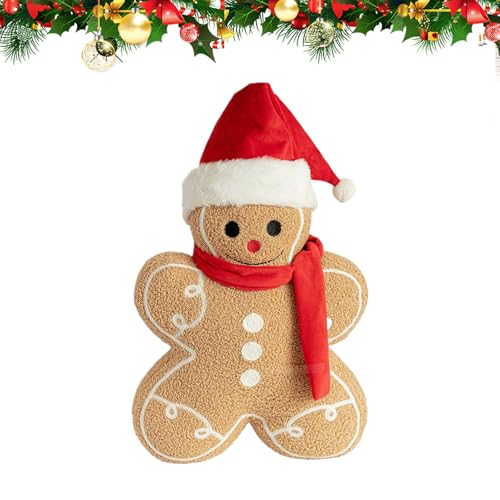 ZHUMCCY Plüsch Lebkuchenmann, Kuscheltier Lebkuchenmännchen, Weich Dekoration Für Weihnachten Kinder Wohnzimmer Schlafzimmer Auto ZHUMCCY Plüsch Lebkuchenmann, Kuscheltier Lebkuchenmännchen, Weich Dekoration Für Weihnachten Kinder Wohnzimmer Schlafzimmer Auto von ZHUMCCY