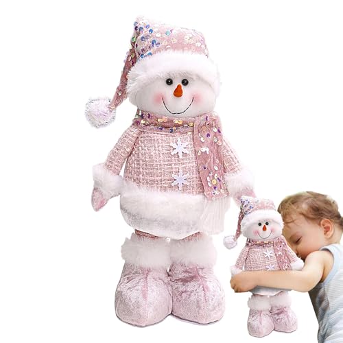 ZHUMCCY Stehende Weihnachtszwerge, Schneemannpuppe Puppen Stehender Plüsch Weihnachtszwerg Plüschpuppe Für Winterliche Innendekoration Jungens Und Mädchens von ZHUMCCY