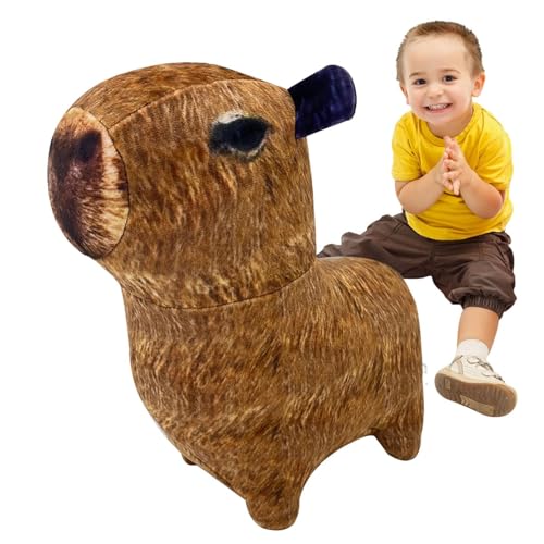 ZHUMCCY Süße Capybara Plüsch, Capybara Plüschpuppe - Funny Capybara Plushies Animal Decor Pillow - Kissenspielzeug komfortable gefüllte Plüsch für Wohnzimmer Schlafzimmer von ZHUMCCY