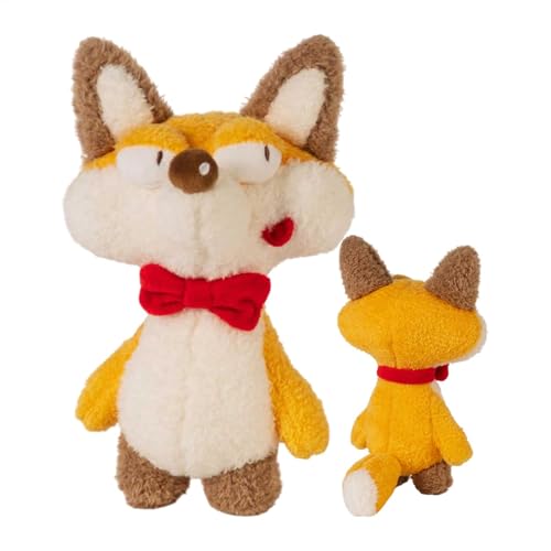 ZHUMCCY Weiche Fuchspuppe, Kuscheltier Fuchs Plüschpuppe Mit Großer Schwanz Fuchs Plüschspielzeug Fuchs Plüschtier Fuchs Plüschkissen Begleitpuppe Für Bett Und Sofa, 22cm von ZHUMCCY