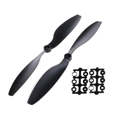 1 Paar 1045 10x4,5 CCW CW Propeller Prop for RC Multicopter Quadcopter F450(Black) von ZHUOHANG