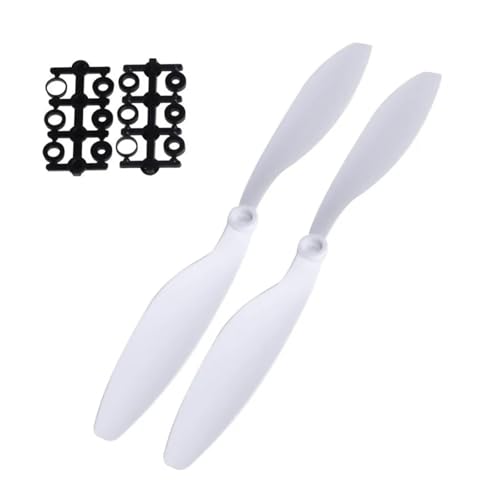 1 Paar 1045 10x4,5 CCW CW Propeller Prop for RC Multicopter Quadcopter F450(White) von ZHUOHANG