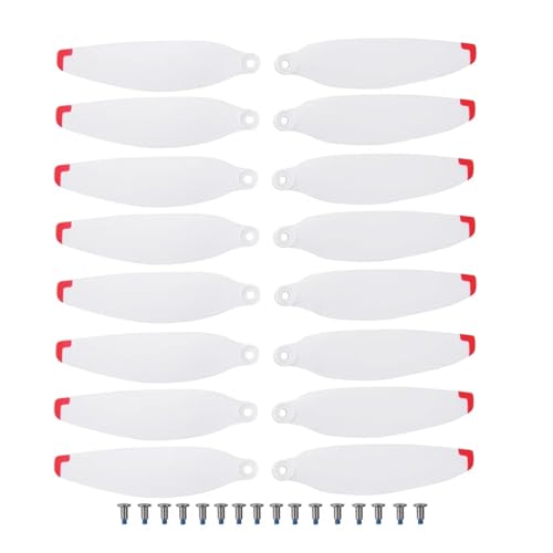 16-teilige Propeller for S116 bürstenlose RC-Drohne zur Hindernisvermeidung, HD-Dual-Kamera-Antennen-Quadcopter-Paddel-Zubehör(16PCS White) von ZHUOHANG