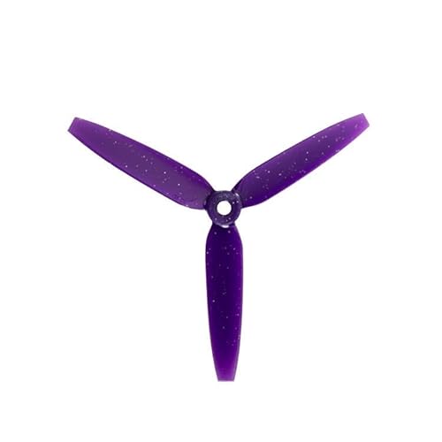 2Pairs 513D 5 Zoll 5,1X3,5X3 FPV PC Propeller 3,5 Zoll Pitch 5mm Blende 129mm Durchmesser for RC Quadcopter Multicopter DIY(2Pairs 513D Purple) von ZHUOHANG