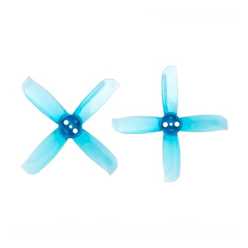 4 Paar 2036 2x3,6 4x4 Propellerblätter Lila und Blau for 1105 1106 1108 RC Drone Quadcopter FPV Racing Bürstenloser Motor(Clear Blue) von ZHUOHANG