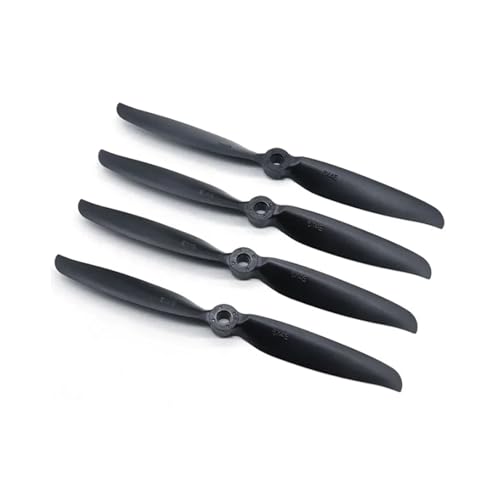 ZHUOHANG 10 Stücke 6040 6x4 Propeller 6x4E Glasfaser Nylon APC Requisiten for RC Flugzeug Quadcopter 2450 Hochgeschwindigkeits-bürstenlosen Motor(10 pcs Black) von ZHUOHANG