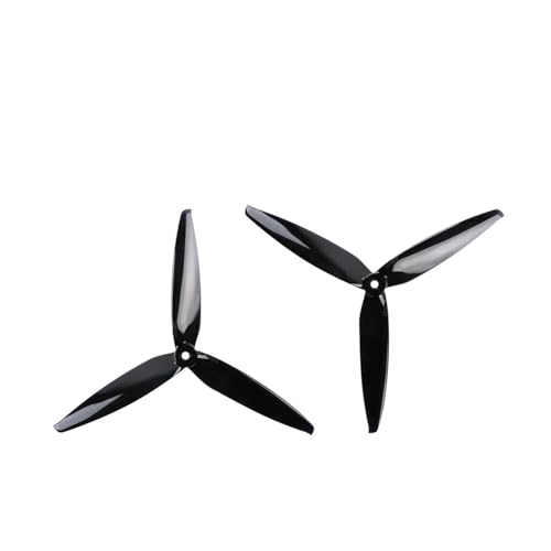 ZHUOHANG 2Pairs 7040 7 Zoll 3-Blatt PC Propeller 7X4X3 CW CCW Requisiten for RC FPV MAK4 7 Zoll Long Range LR7 Drohnen DIY Teile(2Pairs Black) von ZHUOHANG