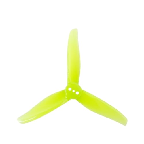 ZHUOHANG 3016 Propeller 1,5 m Loch 3 Zoll 3-Blatt CW CCW FPV Propeller Mini Requisiten for 3 Zoll FPV Racing Drone Quadcopter(3016 Yellow 1.5mm) von ZHUOHANG