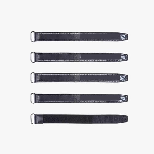 ZHUOHANG 5-teiliges Mikrofaser-PU-Leder-Batterieband for FPV-Racing-Drohnen(5PCS 10x100mm) von ZHUOHANG