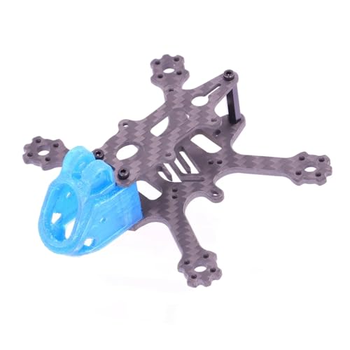 ZHUOHANG 88MM Radstand Zahnstocher Rahmen Kit Carbon Rahmen for RC FPV Racing Quadcopter Freestyle Flugzeug Unterstützung for 2 Zoll Propeller(Blue) von ZHUOHANG