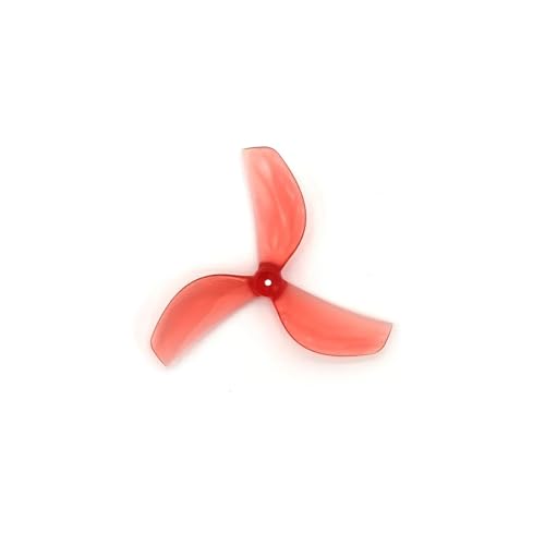 ZHUOHANG 8PCS 45mm 3-Blatt PC Propeller T-Mount 1mm 1,5mm 0805 Motor for RC FPV Racing Freestyle Tinywhoop Drohnen MOBULA 7 Requisiten(45-3 Red 1mm Hole) von ZHUOHANG