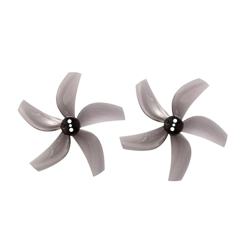 ZHUOHANG 8PCS D63 5-Blatt PC Propeller Kanal 63mm 2,5 Zoll RC FPV Racing Freestyle Cinewhoop Kanal Drohnen D63-5 Requisiten(D63 Gray) von ZHUOHANG