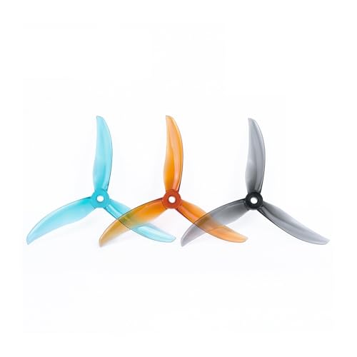 ZHUOHANG Blackbird BB39 Propeller, geeignet for BB2207 V3-Motoren/AE2207 V2/Bando/3-Blatt-Freestyle-Requisiten(Clear Blue -6Pairs) von ZHUOHANG