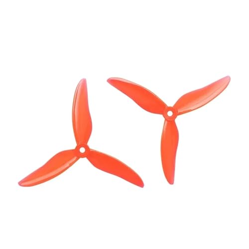 ZHUOHANG Hurricane 51499 Requisiten 5 Zoll 3-Blatt CW/CCW PC Propeller for RC Drone FPV Racing 2207 2306 Motor Nazgul5 LAL5(Red 51499) von ZHUOHANG