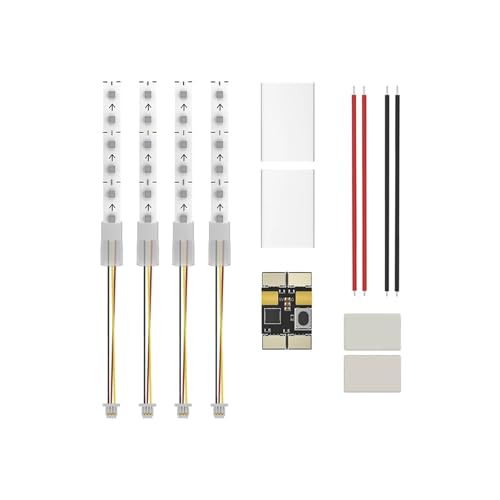 ZHUOHANG LED-Steuermodul for Blitz/for iFlight Mach R5 Sport LED-Streifenset optional 5V 16,5x11x3mm for RC FPV Flugzeug Quadcopter Teil(LED Strip Set) von ZHUOHANG