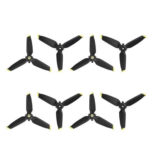 ZHUOHANG Propeller for FPV Combo Drone Ruhigen Flug Propeller Ersatz Ersatzteil for FPV Combo Drone Zubehör(4 Pair Gold) von ZHUOHANG