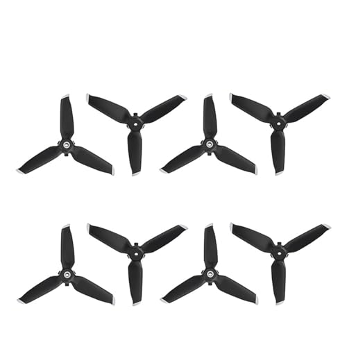 ZHUOHANG Propeller for FPV Combo Drone Ruhigen Flug Propeller Ersatz Ersatzteil for FPV Combo Drone Zubehör(4 Pair Sliver) von ZHUOHANG