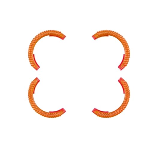 ZHUOHANG Propellerschutz for Avata 2 Zubehör Propeller Stoßstange Stoßdämpfende Antikollisions-Drohnenschutzhülle(Orange) von ZHUOHANG