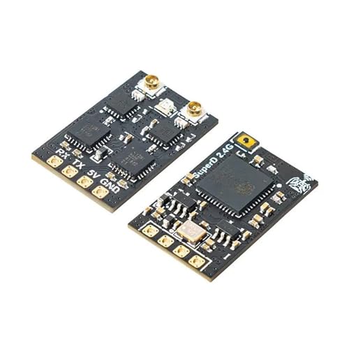 ZHUOHANG SuperD ELRS 915/868 MHz 2,4 G Diversity Empfänger ExprssLRS RX 2T Antennen TCXO IN for Long Range/Freestyle RC FPV Flugzeug(ELRS 2.4GHz) von ZHUOHANG