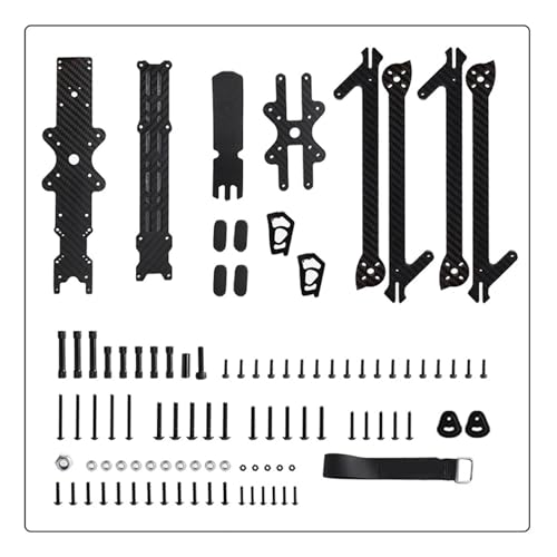 ZHUOHANG XL10 V6 10 Zoll Carbon Fiber FPV Rahmen Kit 420mm Radstand Long Range HD for O3 Air Unit C-AD-DX Vista RC Flugzeug Zubehör(Only Frame) von ZHUOHANG