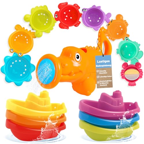 Badewannenspielzeug Baby ab 1 2 3 4 Jahre, Wasserspielzeug Kinder Badespielzeug Schwimmbad Pool Spielzeug, 15 Stück Planschbecken Baby Spielzeug für 6-12 Monate, Geburtstag Geschenk für Jungen Mädchen Badewannenspielzeug Baby ab 1 2 3 4 Jahre, Wasserspielzeug Kinder Badespielzeug Schwimmbad Pool Spielzeug, 15 Stück Planschbecken Baby Spielzeug für 6-12 Monate, Geburtstag Geschenk für Jungen Mädchen von ZHUOYOU