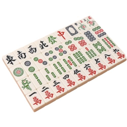 Mahjong-Spielstein-Set professionelles chinesisches Mahjong-Spielset mit 144 Spielsteinen for chinesisches Spiel for Reisen Familientreffen Partys(40:40x29x21cm) von ZHXQRP