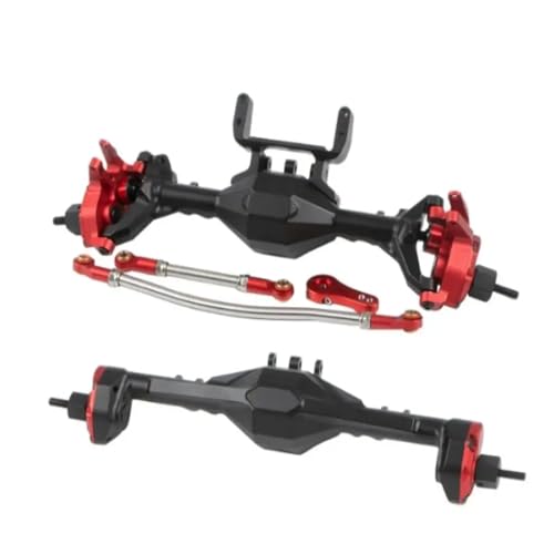 ZIBOXI 1 10 Vordere Hinterachse RC Upgrade Teil Rc Vordere Hinterachse for Axial SCX10 RC Auto Teil Schwarz Rot von ZIBOXI