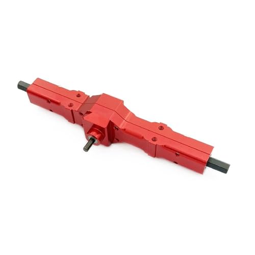 ZIBOXI 1 Stück Getriebe Hinterachse RC Auto mit Getriebewelle geeignet for WPL D12 C14 C24 C24-1 B14 B24 B36 Mini Truck Upgrade Teile(Red) von ZIBOXI