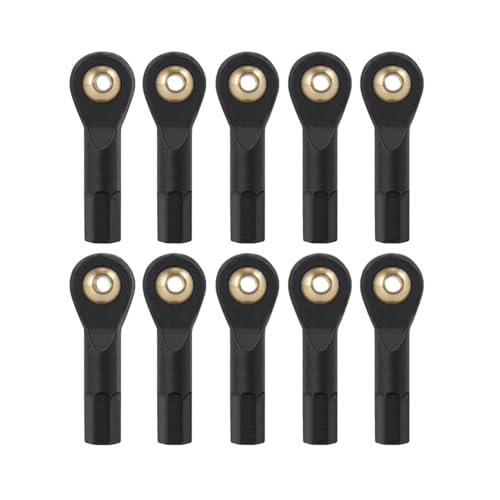 ZIBOXI 1:10 RC Crawler Auto Teile 10 20Pcs M2/M3 Link Rod Ball Ende Joint for Axial SCX10 TRX-4(10Pcs M2 26mm) von ZIBOXI