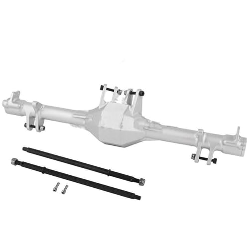 ZIBOXI 1:10 hinteres gerades Achsgehäuse mit 2 Stück hinterer Welle 1/10 LOSI passend for Hammer Rey U4 RC-Auto-Upgrade-Teile(Silver) von ZIBOXI