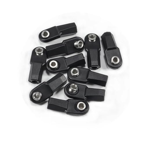 ZIBOXI 10/20 STÜCKE M4 Gerade Und Abgewinkelte Stangenenden Mit 7mm Pivot Ball for 1/10 1/8 RC Rig Crawler links Gebäude SCX10 TRX4 D90 TF2 CC01(Angled 10PCS) von ZIBOXI