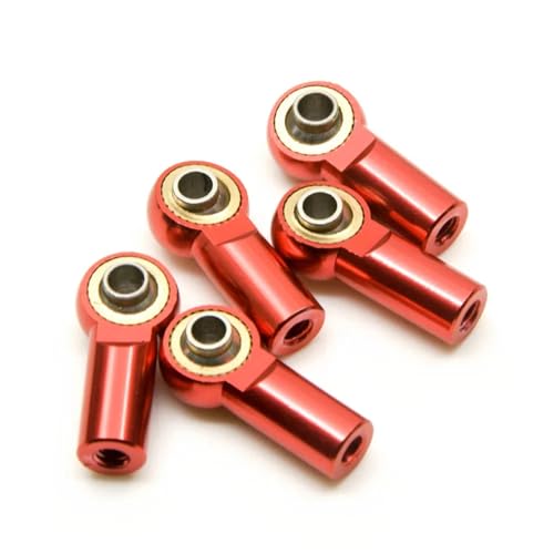 ZIBOXI 10/20 stücke M3 Link Stange Joint Ball Ende Kopf Halter Axial SCX10 Fit for Sakura D4 1/10 RC Auto LKW Buggy Crawler(Red 20pcs) von ZIBOXI