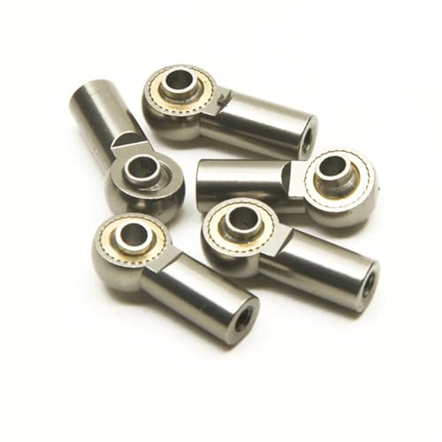 ZIBOXI 10/20 stücke M3 Link Stange Joint Ball Ende Kopf Halter Axial SCX10 Fit for Sakura D4 1/10 RC Auto LKW Buggy Crawler(Titanium 20pcs) von ZIBOXI