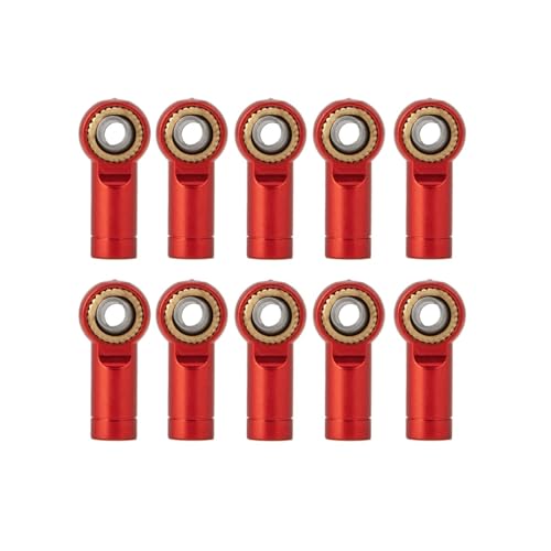 ZIBOXI 10 Teile/Satz M3 Link Rod Ende Kugelgelenk CCW for Axial SCX10 D90 1/10 RC Crawler Auto Modell Upgrade Teile(Red 10pcs) von ZIBOXI