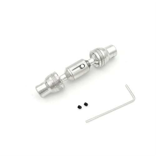 ZIBOXI 1Pcs Antrieb Hinterachse Kit RC Auto Antriebswelle Fit for WPL 1/16 6WD B16 LKW Auto Teile Ersatz zubehör(Silver A) von ZIBOXI