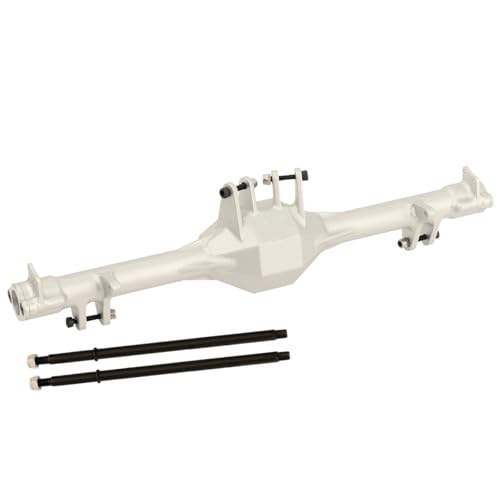 ZIBOXI 1pc 1:10 Hinten Gerade Achse Gehäuse Mit 2 stücke Hinten Welle 1/10 Fit for Losi Hammer Rey U4 RC Auto Upgrade Teile(Silver) von ZIBOXI