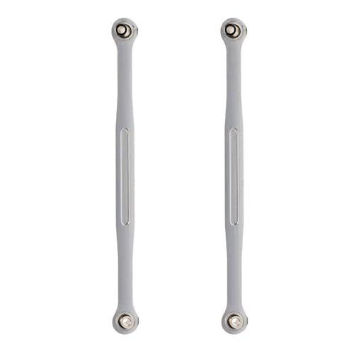 ZIBOXI 2 Stücke 173mm Vorne Hinten Toe Links Servo Link Lenkstange #7748 RC 1/5 Passend for Traxxas X-Maxx XMaxx 77076-4 77086-4(Silver) von ZIBOXI