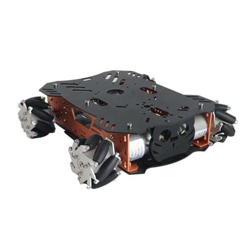 ZIBOXI 25 kg Last RC Tank Mecanum Rad Roboter Auto for Arduino Roboter DIY Kit mit 12 V Encoder Motor Ps2 Griff programmierbarer Roboter (Size : Frame Encoder 1-30) von ZIBOXI