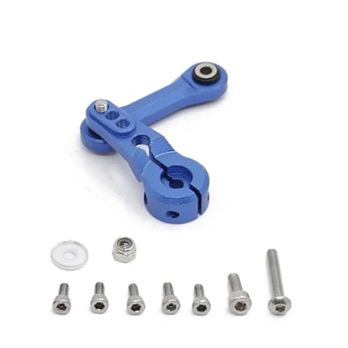 ZIBOXI 25T Servo Arm Lenkung Link Stange Fit for Arram 1/7 Infraction Mojave 1/8 Kraton Senton Typhon Talion Outcast Upgrade Teile(Blue) von ZIBOXI