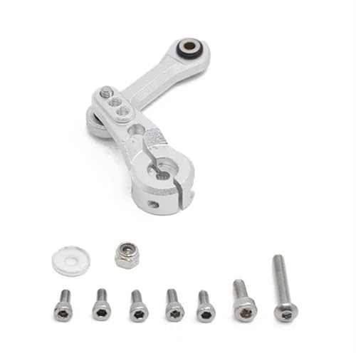 ZIBOXI 25T Servo Arm Lenkung Link Stange Fit for Arram 1/7 Infraction Mojave 1/8 Kraton Senton Typhon Talion Outcast Upgrade Teile(Silver) von ZIBOXI