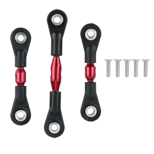ZIBOXI 3Pcs Lenkstange Link Stange Spurstange for TT-01 TT01 1/10 RC Auto Upgrade Teile Zubehör Rot ZIBOXI 3Pcs Lenkstange Link Stange Spurstange for TT-01 TT01 1/10 RC Auto Upgrade Teile Zubehör Rot von ZIBOXI