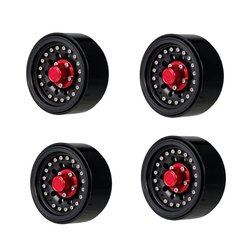 ZIBOXI 4PCS 1,9 in Beadlock Felge Hub 1/10 RC Crawler Auto Kompatibel for Hsp for Redcat for Traxxa for Tamiya for Hpi Rc4wd Axial RC Auto (Color : Nero) von ZIBOXI