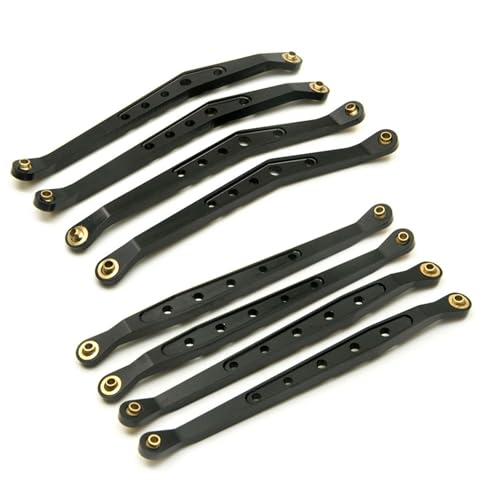 ZIBOXI 4Pcs Oberen Unteren Aufhängung Link Linkage Arm Set Axial Fit for Wraith 90018 1/10 RC Crawler Auto Zubehör(Black 1Set) von ZIBOXI