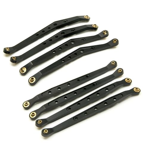 ZIBOXI 4Pcs Oberen Unteren Link Stange Verknüpfung Axial Fit for Wraith 90018 1/10 RC Crawler Auto Upgrade Teile Zubehör(Black 1Set) von ZIBOXI