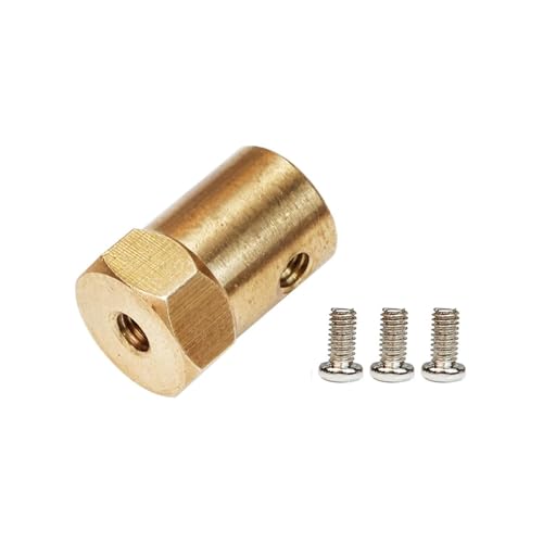 ZIBOXI 65mm 85mm High Grip Reifen Reifen 97mm Mecanum Rad Mit Sechseckigen Kupplung for DIY Vorbau Roboter Auto Chassis Spielzeug Teile (Size : 1pcs 3mm Coupling) von ZIBOXI