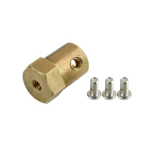 ZIBOXI 65mm 85mm High Grip Reifen Reifen 97mm Mecanum Rad Mit Sechseckigen Kupplung for DIY Vorbau Roboter Auto Chassis Spielzeug Teile (Size : 1pcs 6mm Coupling) von ZIBOXI