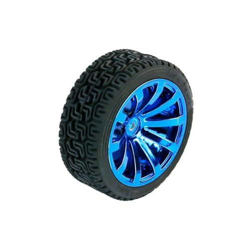 ZIBOXI 65mm 85mm High Grip Reifen Reifen 97mm Mecanum Rad Mit Sechseckigen Kupplung for DIY Vorbau Roboter Auto Chassis Spielzeug Teile (Size : 65mm Classic Tire) von ZIBOXI