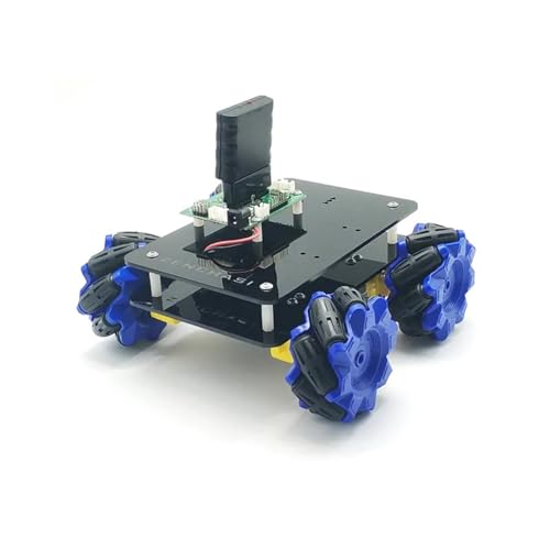 ZIBOXI 76MM Mecanum Wheel Robot Kit 4WD Omnidirektionale Räder Smart Robot Car Chassis Kit von ZIBOXI