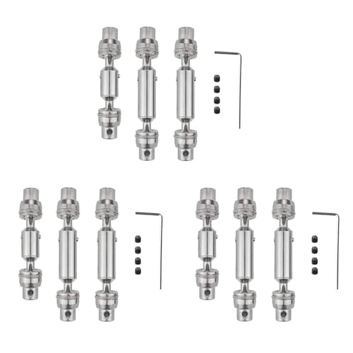 ZIBOXI 9-teilige Antriebswelle CVD for WPL B16 B36 Q60 Q63 Q64 MN77 FY004 6WD 1/16 RC Auto-Upgrade-Teile, 1-AA02 ZIBOXI 9-teilige Antriebswelle CVD for WPL B16 B36 Q60 Q63 Q64 MN77 FY004 6WD 1/16 RC Auto-Upgrade-Teile, 1-AA02 von ZIBOXI